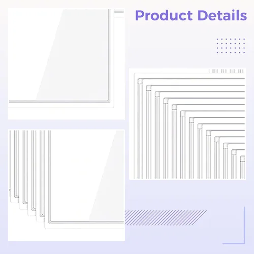 Vista 5 de Clear Index Card Pockets 100 Pcs, 3.7 X 2.4 in PVC Label Holders for Boxes, Bins, Shelves, Home & Office Organization, Adhesive