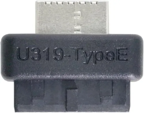 Vista 10 de xiwai USB 3.1 Panel frontal Socket Key-B Tipo-E a USB 3.0 20Pin Header Adaptador de extensión macho para placa base