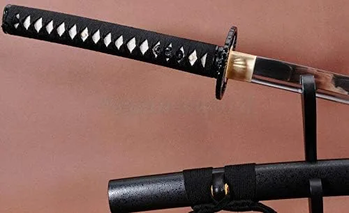 Vista 3 de Espada GLW 41" hecha a mano de acero de alto carbono samurai japonés batalla Ready espada Katana FullTang