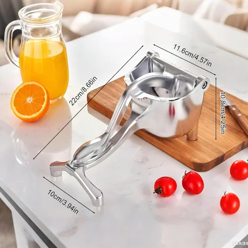 Vista 7 de Exprimidor de jugo de mano de aluminio, exprimidor manual de aluminio, 2026 nuevo exprimidor manual resistente para limón, naranja, lima, extractor