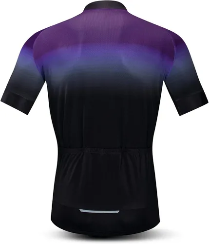Vista 2 de Camiseta de ciclismo de manga corta para hombre, con bolsillos