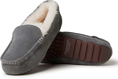 Vista 3 de Dearfoams Fireside - Mocasines de oveja para mujer