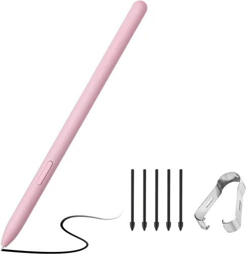 Vista 5 de Compatible con Galaxy Tab S6 Lite S Pen Reemplazo Compatible con Samsung Galaxy Tab S6 Lite Stylus Touch S Pen Negro