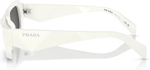 Vista 2 de Prada Gafas de sol PR 27ZS BlancoGris Oscuro 5421145 para hombre, Talco Gris Oscuro