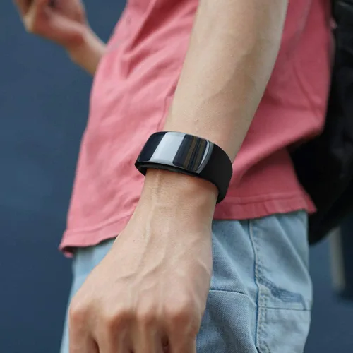 Vista 5 de Correas de repuesto de silicona suave para reloj inteligente Samsung Gear Fit 2 y Fit 2 Pro, grande, lavanda