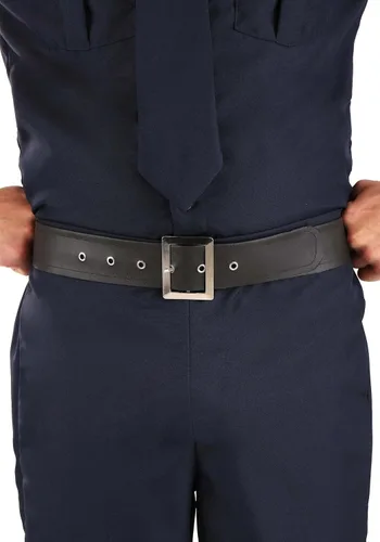 Vista 4 de Disfraz de policía de talla grande para hombre
