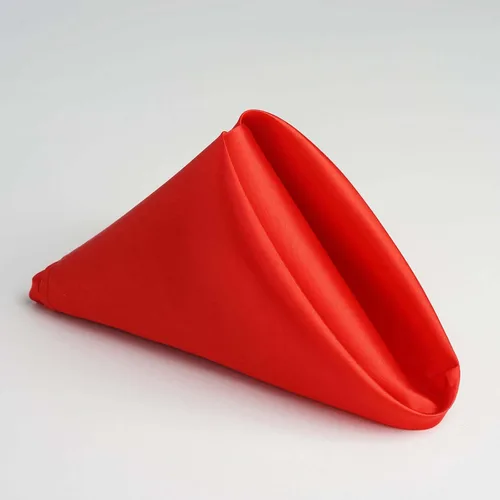Vista 3 de Efavormart - Paquete de 5 servilletas de satén sin costuras, resistentes a las arrugas, 20 x 20 pulgadas 2-Rojo