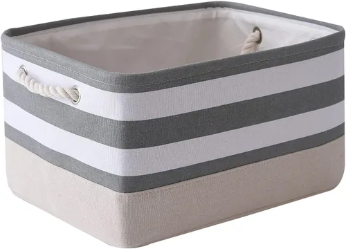 Vista 74 de TheWarmHome Contenedores de almacenamiento para estantes, tamaño mediano, 3 unidades, 13.8 pulgadas de largo x 9.8 pulgadas de ancho x 6.7 pulgadas