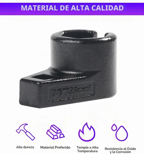 Vista 3 de RACOONA Toma de sensor de oxígeno, accesorios de automóvil, enchufe universal de sensor de oxígeno de perfil bajo, unidad de 3/8 pulgadas por 7/8