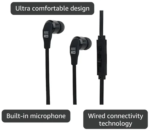 Vista 3 de Altec Lansing MZX145-BLK-OD - Auriculares intrauditivos estéreo X, color negro