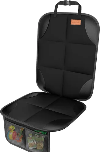 Vista 10 de SMART ELF Protector de Asiento de Automóvil, Paquete de 2 Protectores de Asiento Protegen Asientos Infantiles con el Acolchado Más Grueso y Respaldo