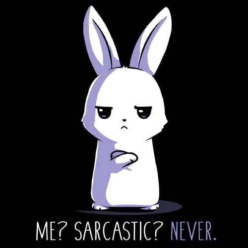 Vista 2 de TeeTurtle Camiseta estándar Sarcastic Never