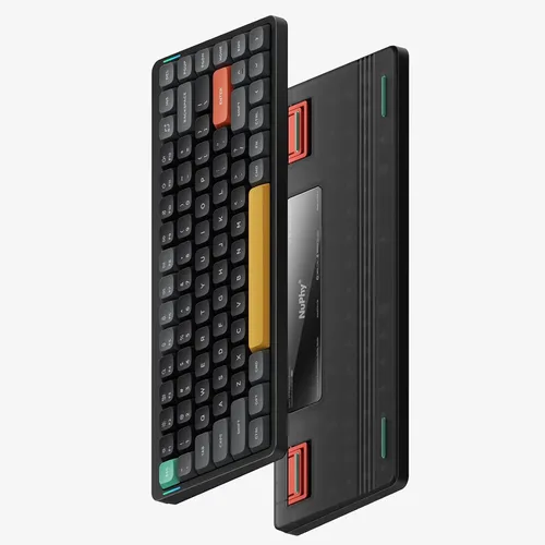 Vista 2 de NuPhy Air75 V2 Teclado mecánico portátil de 75% de bajo perfil, teclado inalámbrico, compatible con Bluetooth/2.4G/USB-C, teclados RGB Bluetooth