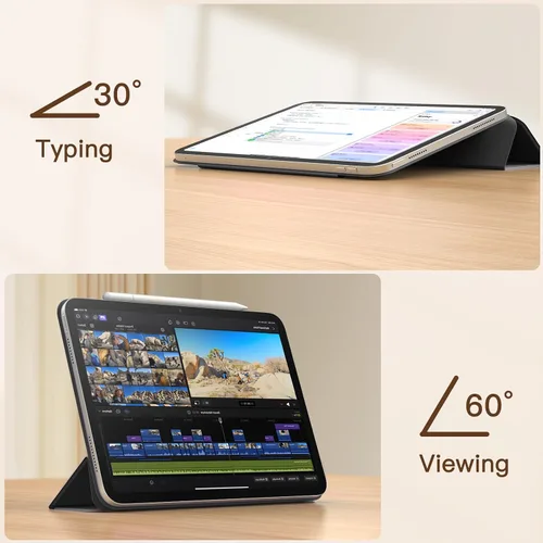 Vista 6 de JETech Funda magnética para iPad (A16) de 11ª/10ª generación (2025/2022), accesorio magnético, funda delgada para tableta con encendido y apagado