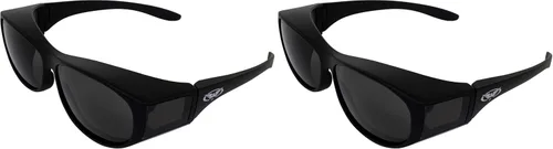 Vista 9 de Global Vision Gafas de seguridad Escort que se ajustan a la mayoría de las lentes ahumadas Negro humo
