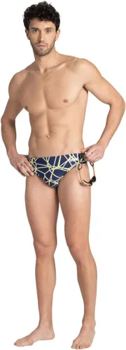 Vista 4 de ARENA Kikko Brief - Bañador de entrenamiento con protección UV, resistente al cloro, secado rápido, trajes de baño elegantes para hombre Carbonics