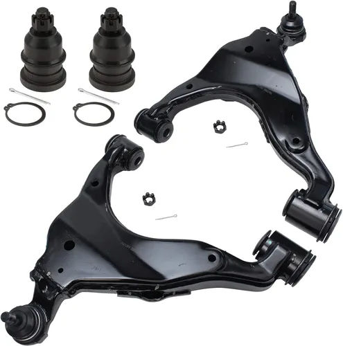 Vista 139 de Detroit Axle - 4 piezas de brazos de control traseros para Ford C-Max, Focus, Mazda 3 5, Volvo C30, C70, S40, V50, 4 brazos de control superiores e