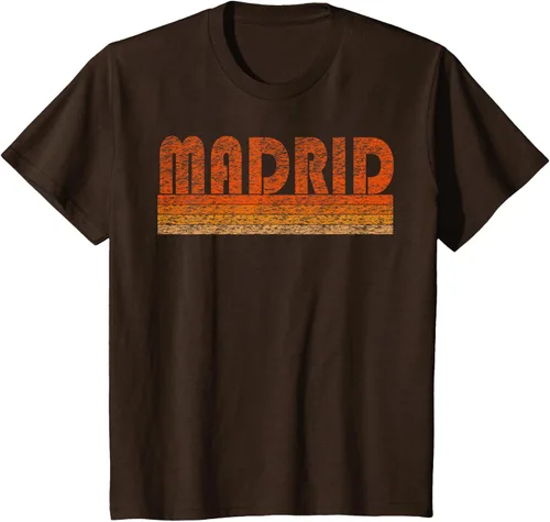 Vista 34 de clásico Retro Madrid playera, hombre 3XL, Asphalt Negro