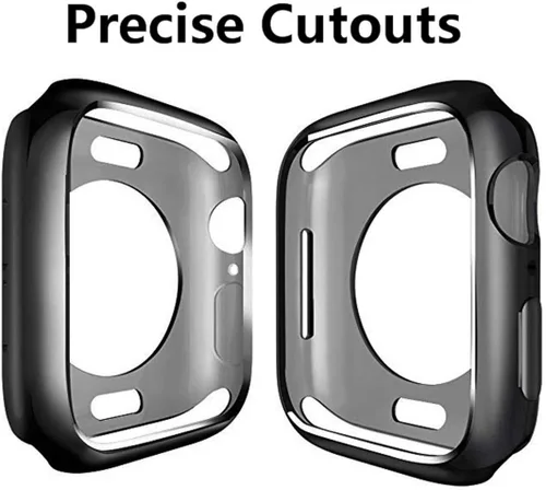 Vista 3 de Funda de TPU suave para Apple Watch Series 11 10 de 42 mm, cubierta de carcasa de iWatch con protección contra golpes chapada de TPU suave