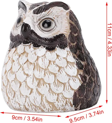 Vista 5 de Faux Owl Hide a Key Outdoor, Resin Water Proof Spare Key Hider Lock Box, Outdoor Hidden KeyHolder Safe Secret Hiding Spot Decorative Garden Statue