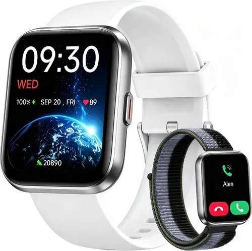Vista 12 de Woneligo Reloj inteligente para mujer, responder/hacer llamadas, Alexa integrado, pantalla táctil de 1.85 pulgadas, rastreador de actividad física