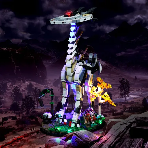 Vista 4 de Kit de luces LED para Lego Horizon Forbidden West: Juego de construcción Tallneck compatible con Lego 76989 (modelo no incluido)