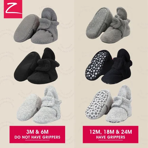 Vista 2 de Zutano - Botines de forro polar unisex para recién nacidos y bebés