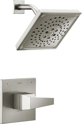 Vista 8 de Delta Faucet T14243-KS-PR Trillian - Bañera o ducha, mango único, acero inoxidable negro