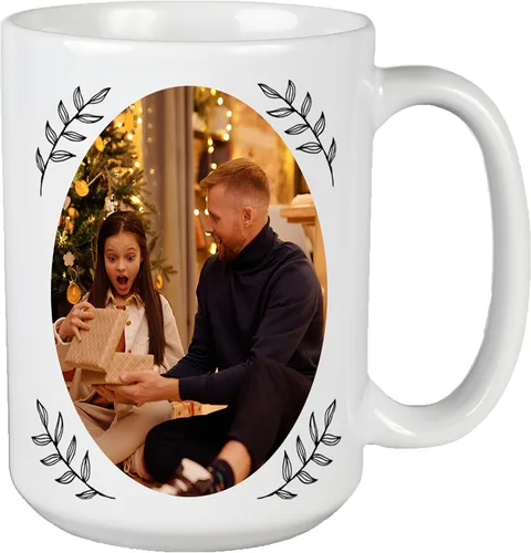 Vista 7 de Taza de café para papá, regalo para el día del padre, cumpleaños, feliz día del taza padre de diseño premium/regalo de taza de hija/hijo Diseño - 6