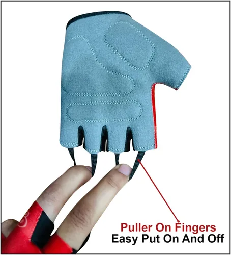 Vista 6 de Guantes de ciclismo para niños con agarre mejorado, acolchado de seguridad para niños, diseño transpirable y duradero, para niños y niñas, de 3 a 12