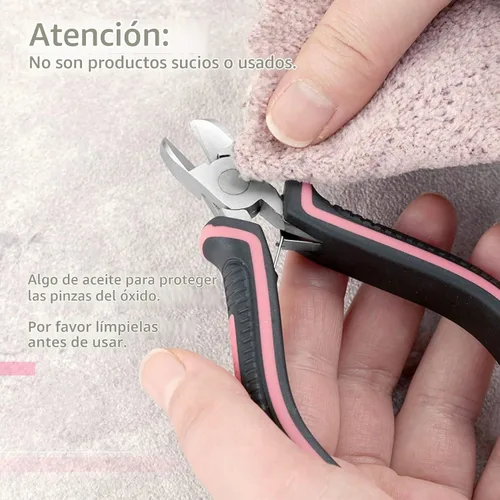 Vista 7 de Mini alicates de corte diagonal de 4 pulgadas, cortadores laterales con resorte Mini Diagonal Wire Cutters, for Jewelry Making, Artificial