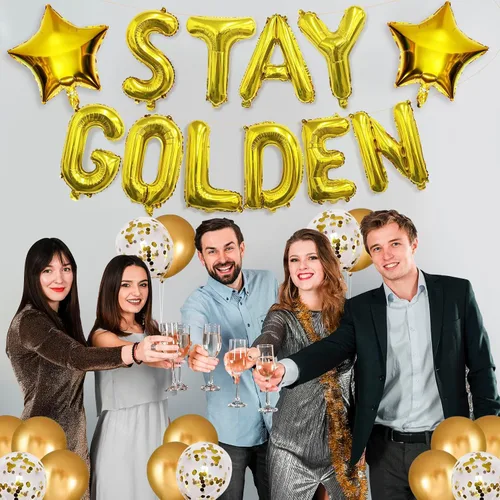 Vista 7 de Gold Birthday Decorations Golden Birthday Decor Golden Birthday Decorations For Girls Gold Party Decor Golden Girls Party Supplies Golden Girls
