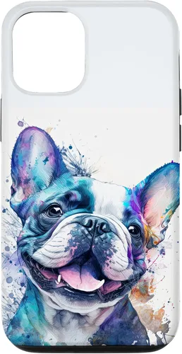 Vista 28 de Cute Frenchie Watercolor Splash Frenchie Puppy Case for iPhone 17