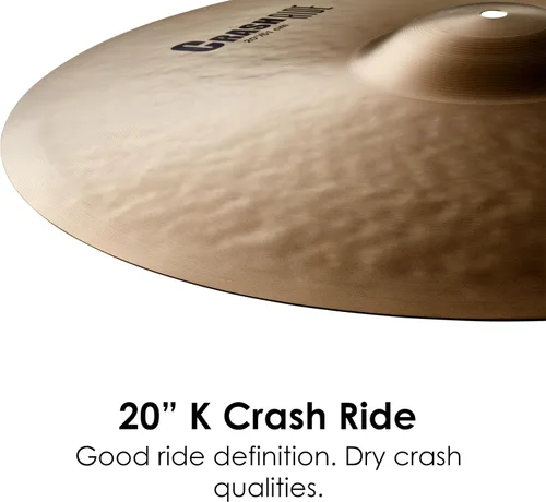 Vista 3 de Zildjian K0810 - Platillos K Crash Ride de 20 pulgadas
