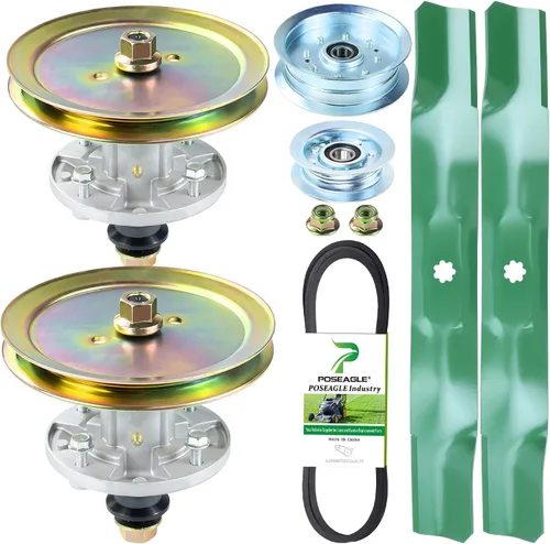 Vista 16 de GY21098 Conjunto de husillo para cubiertas John Deere D110 D105 A2 1xHusillo+1xGX20367