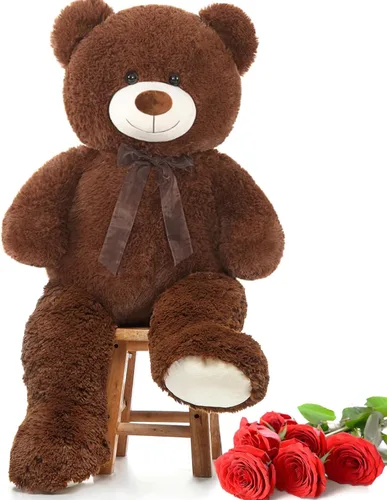Vista 19 de MorisMos Oso de Peluche Gigante Animal de Peluche 3 pies, 36 pulgadas, Oso de Peluche Grande para Decoración de Baby Shower, Animal de Peluche
