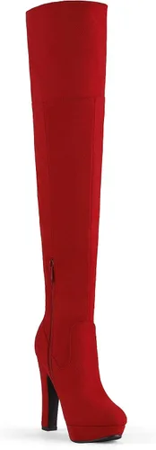 Vista 3 de DREAM PAIRS - Botas altas por encima de la rodilla para mujer, con tacón grueso y plataforma