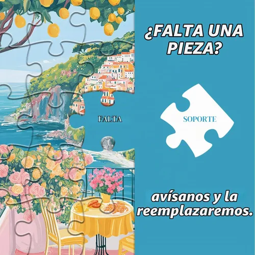 Vista 7 de Italy Cinque Terre Puzzle Puzzles for Adults 1000 Pieces, Colorful Beach Puzzle with Flower, Summer Ocean Scenery Art, Italian Seaside Landscape