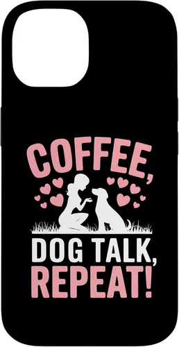 Vista 4 de Coffee Dog Talk Repeat Dog Mom Puppy Love Case for iPhone 17