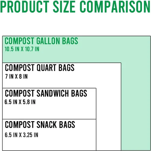 Vista 8 de BEIDOU-PAC Bolsas compostables para congelador de almacenamiento de alimentos, 50 unidades, 2 mil, 10.5 x 10.7 pulgadas, frescura, fácil de abrir