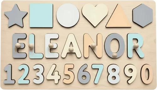 Vista 10 de Rompecabezas de nombre personalizado para niños, regalo de juguetes personalizados para bebés, rompecabezas de nombre personalizados para niños