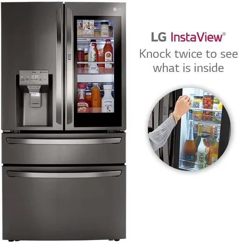 Vista 6 de Refrigerador inteligente de 23 pies cúbicos con Wi-Fi, InstaView™ Puerta-en-Puerta®, profundidad contadora y máquina de hielo Craft Ice™ de LG