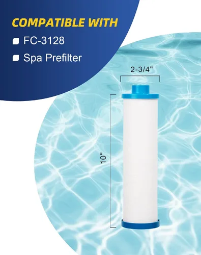 Vista 2 de ZOTEE Filbur FC-3128 - Filtro desechable para bañera de hidromasaje con adaptador de manguera de jardín, repuesto para PPS2100, Darlly PP6903, 1