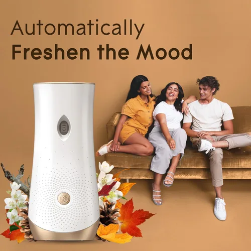 Vista 7 de Glade Kit automático de repuesto y soporte de aerosol, ambientador para el hogar y el baño, maderas de cachemira, 6.2 onzas