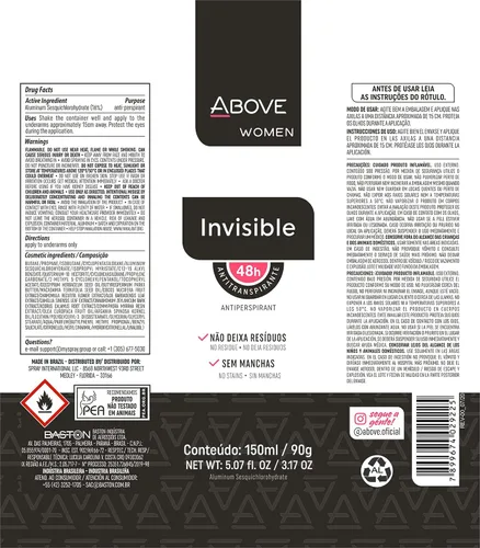 Vista 6 de ABOVE 48 Hours - Desodorante antitranspirante, Sport Energy, 3.17 onzas, desodorante en aerosol seco para mujeres, aroma floral, aerosol