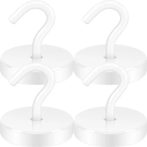 Vista 37 de Neosmuk Ganchos magnéticos, imanes de tierra resistentes de 30 libras con gancho para refrigerador, gancho de crucero extra fuerte para colgar