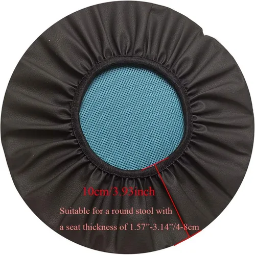 Vista 4 de Funda para taburete de bar, cojín redondo de poliuretano impermeable, protector de taburete de bar acolchado antideslizante, alivio de presión