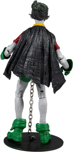 Vista 4 de McFarlane Toys DC Multiverse Robin Earth -22 (Dark Nights: Metal) Figura de acción de 7 pulgadas con piezas Build-A para figura de 'The Merciless
