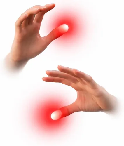 Vista 10 de MilesMagic Juego de 2 luces mágicas con punta de pulgar Luces de todas partes Luces intermitentes fáciles de hacer desde cualquier lugar de Azul