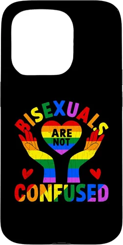 Vista 14 de iPhone 16 LGBTQ Gay Lesbian Funny Bisexuals Not Confused Pride Graphic Case